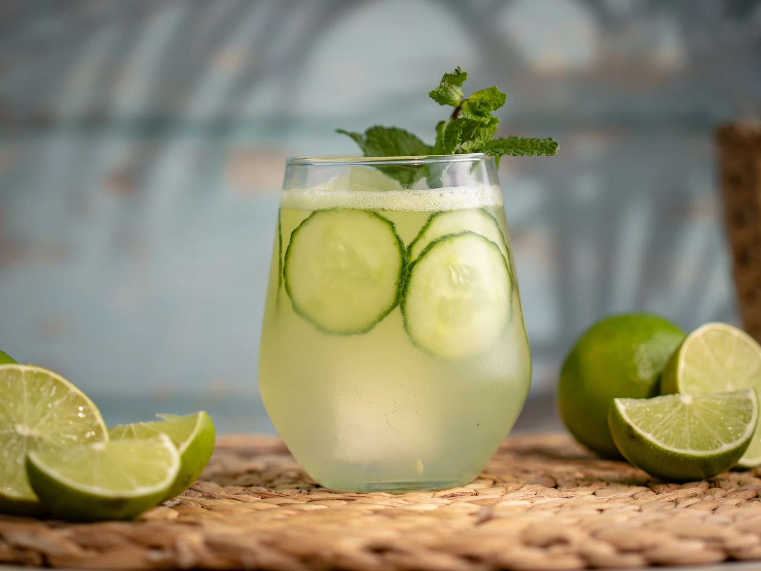 Cocktail Cucumber Gin Mint Rickey