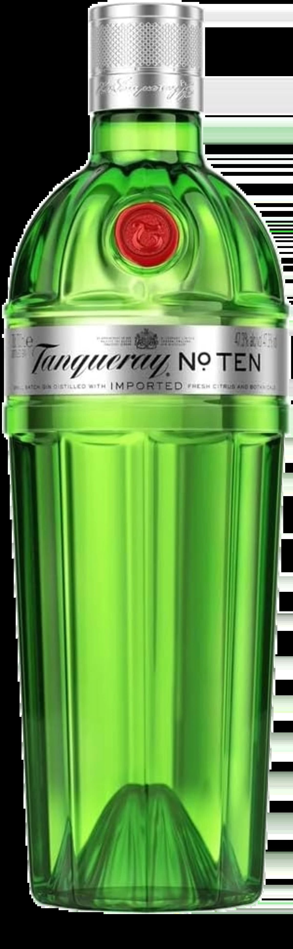 Abbildung einer Gin Flasche Tanqueray No.Ten