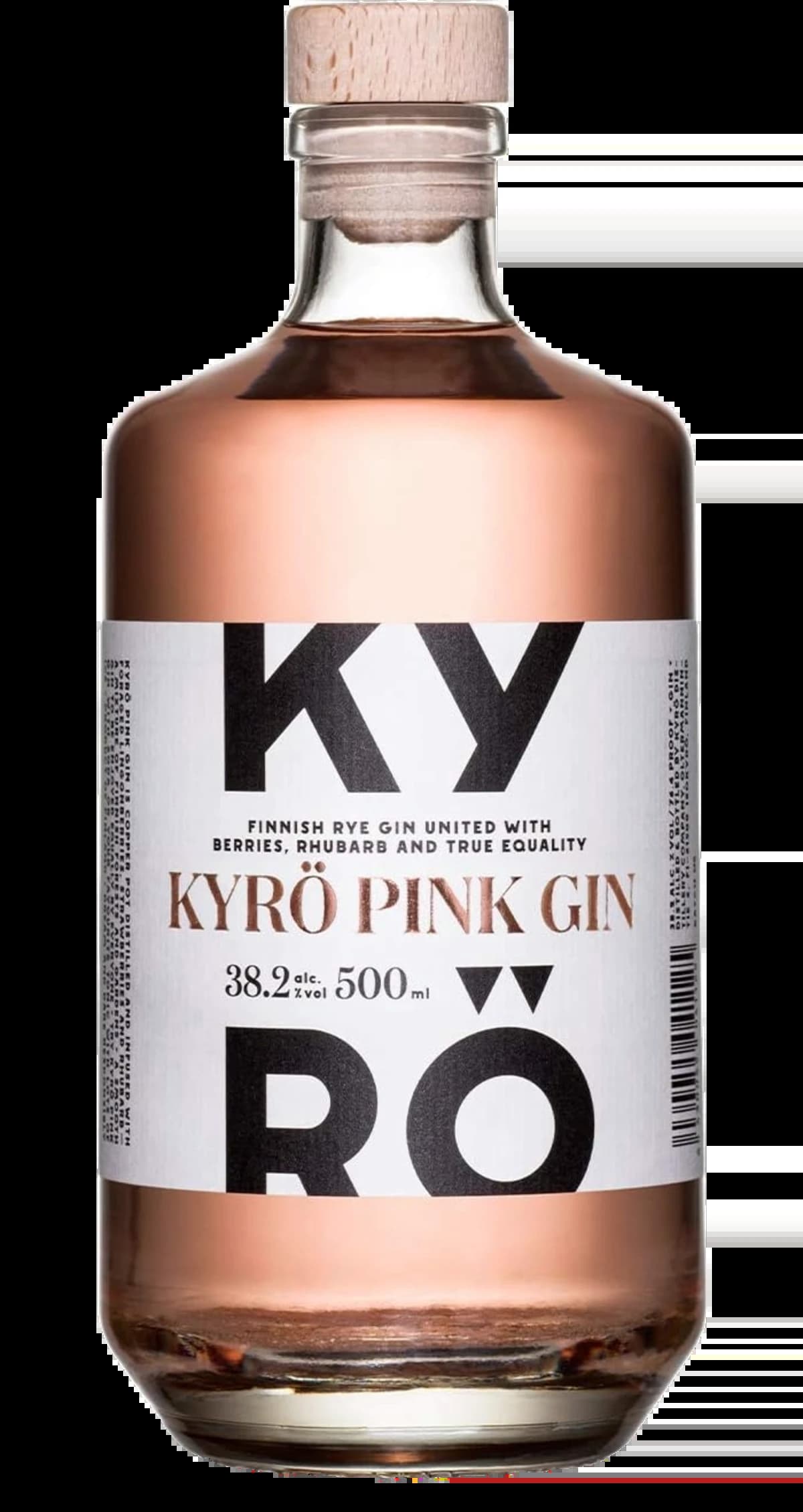 Abbildung einer Gin Flasche Kyrö Gin Rosa