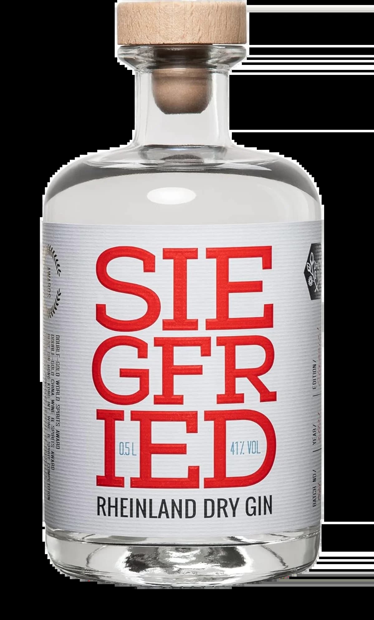 Abbildung einer Gin Flasche Siegfried Rheinland Dry Gin