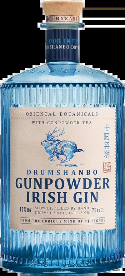 Abbildung einer Gin Flasche Drumshanbo Gunpowder Irish Gin