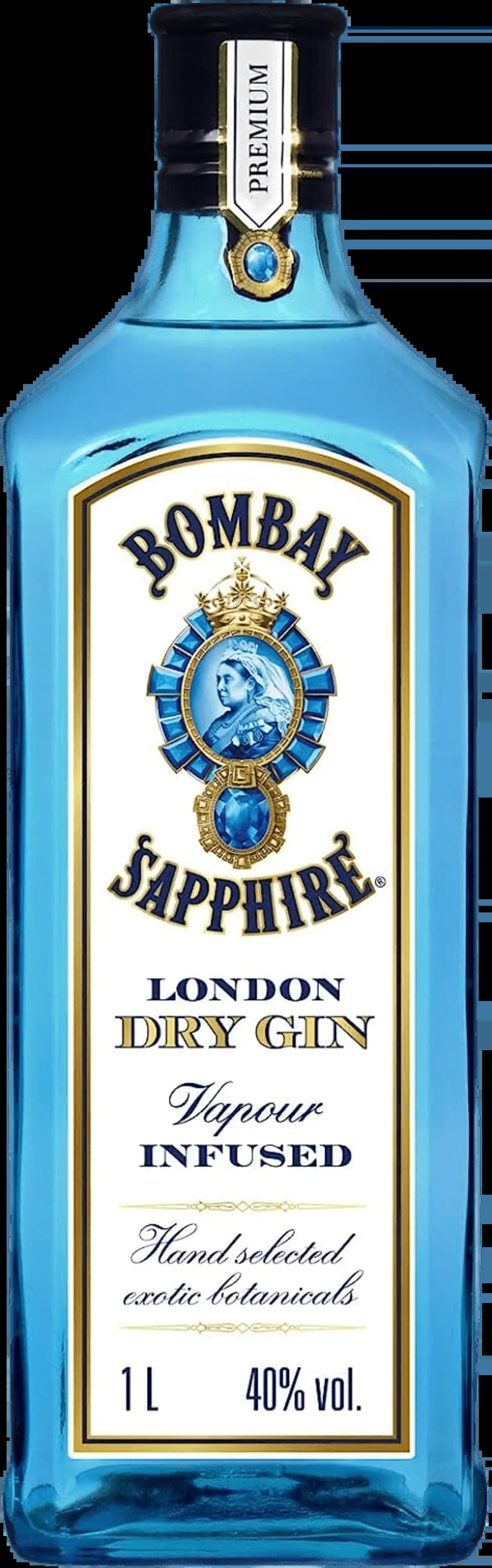 Abbildung einer Gin Flasche Bombay Sapphire