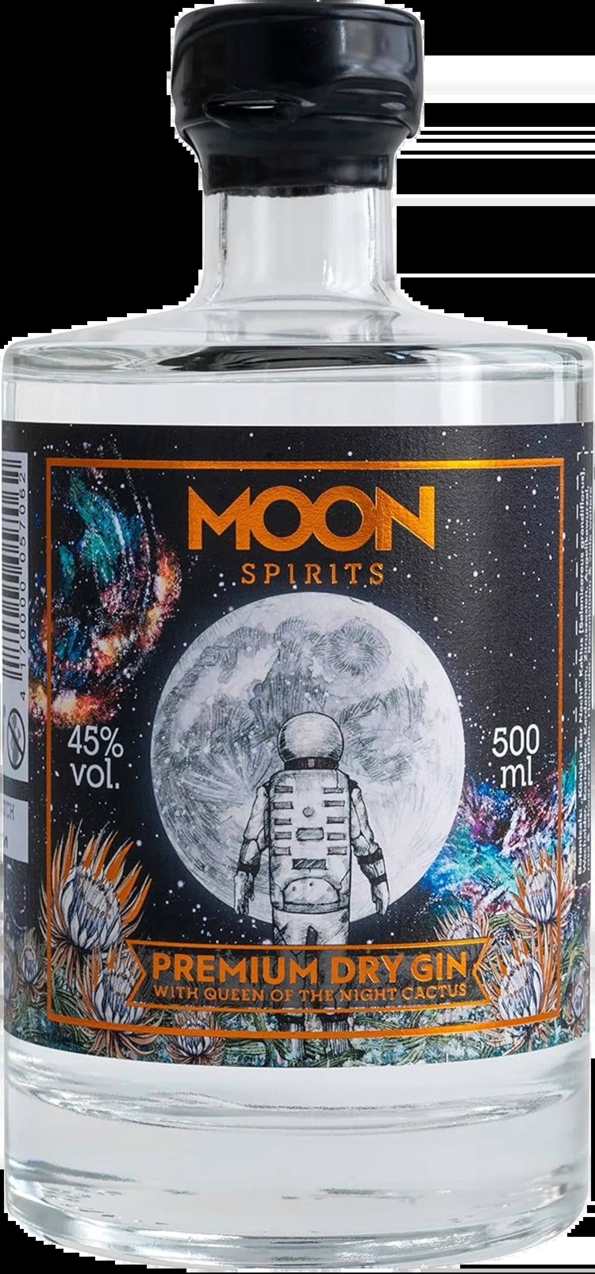 Illustration des Gins Moon Spirits Premium Dry Gin