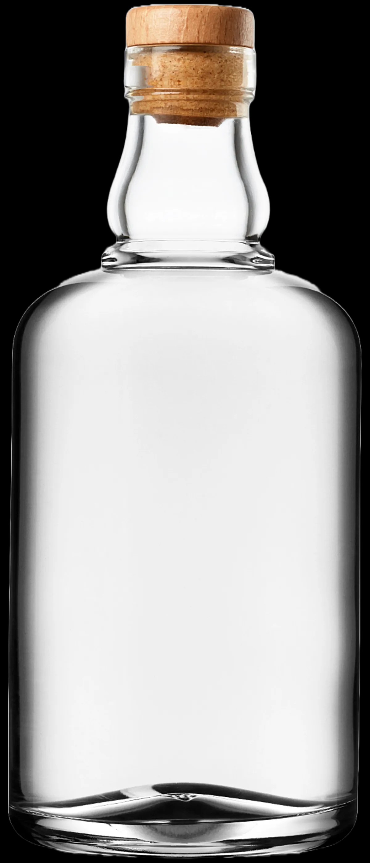 Illustration einer leeren Gin Flasche